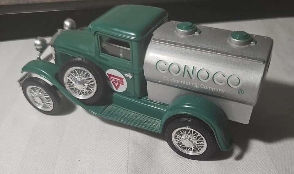 🚗 Banco de monedas fundidas a presión Ford Modelo A 1929 Conoco Continental Oil Company Foto 2 de 4