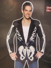 Rasta Imposta Dress to Kill Bones Black Blazer Adult Halloween Costume One Size