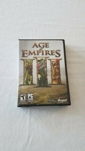 Age of Empires III (PC, 2005) Game with manual, box and key 3 DISKS PC CD-ROM