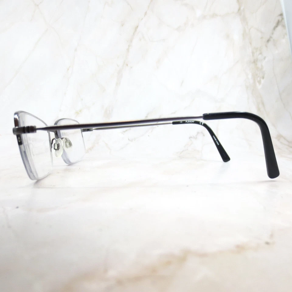 FLEXON Eyeglasses Frame H6056 070 Men's Matte Gunmetal Rectangular 53-19-145 - Image 3 of 4