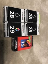 NEW 5 Pk 28 29 15 Lexmark Ink Cartridges Z845 Z1300 Z1310 Z2320