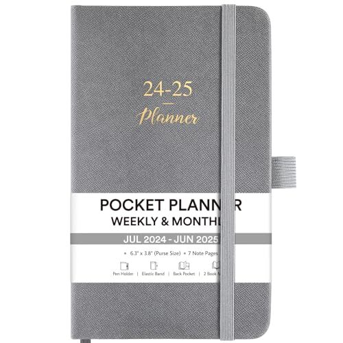 Planner 2024-2025 - Pocket Planner 2024-2025, Weekly & Monthly Planner from