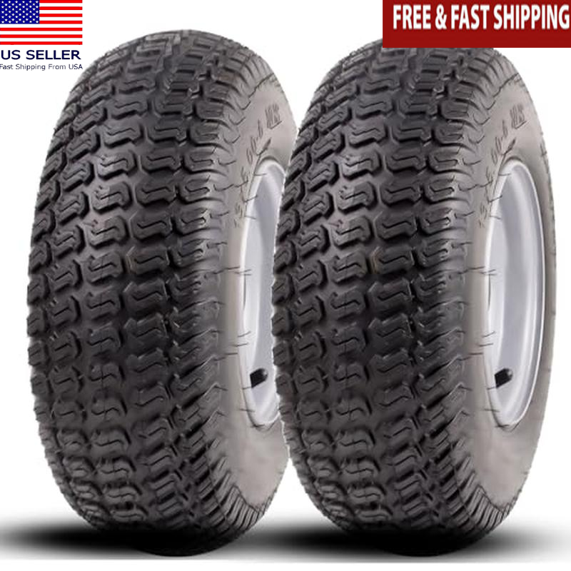 13x5.00-6 Lawn Mower Tire Wheel Assembly Replacement Adapter Kit 2 Pack New