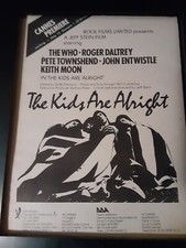 The Who The Kids Are Alright Rare Original Cannes Promo Poster Ad Framed