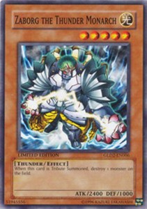 Zaborg the Thunder Monarch - GLD2-EN006 - Common - Limited Edition x3 - Near Min