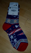 OLYMPIA NFL PATRIOTS 509 UGLY CHRISTMAS SOCKS-M(6-11 W)(5-19M)-NWT-$11.99-HEAVY