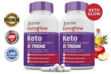 Keto Glow Keto ACV Extreme Pills 1675MG Stronger Thn Gummy Keto Support 2Pck