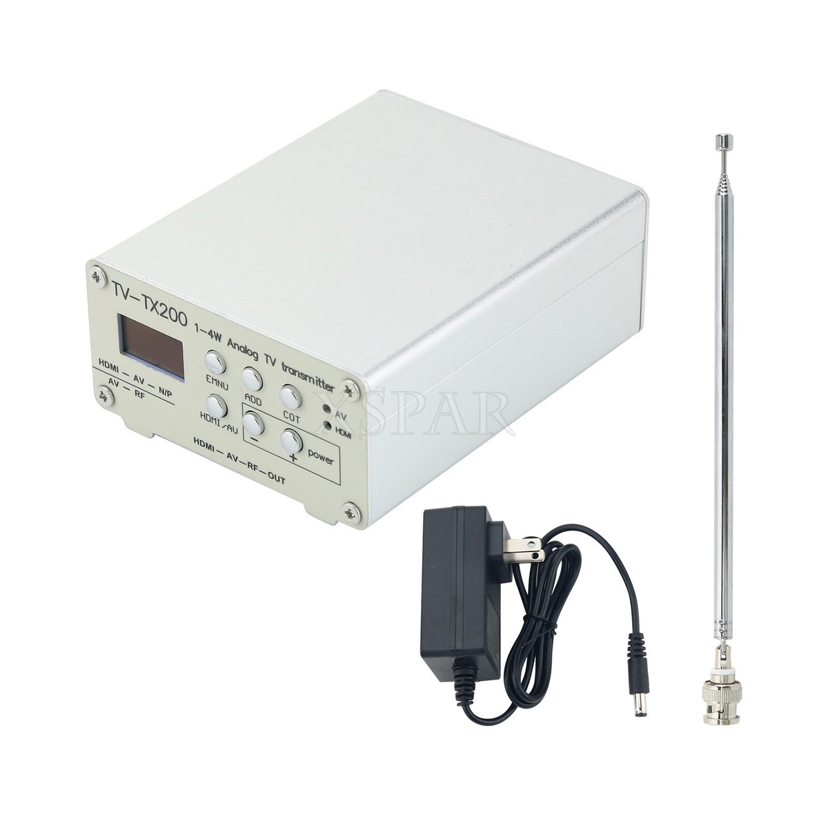 TV-TX200 VHF/UHF TV Transmitter Support HD/AV Input Analog w 
