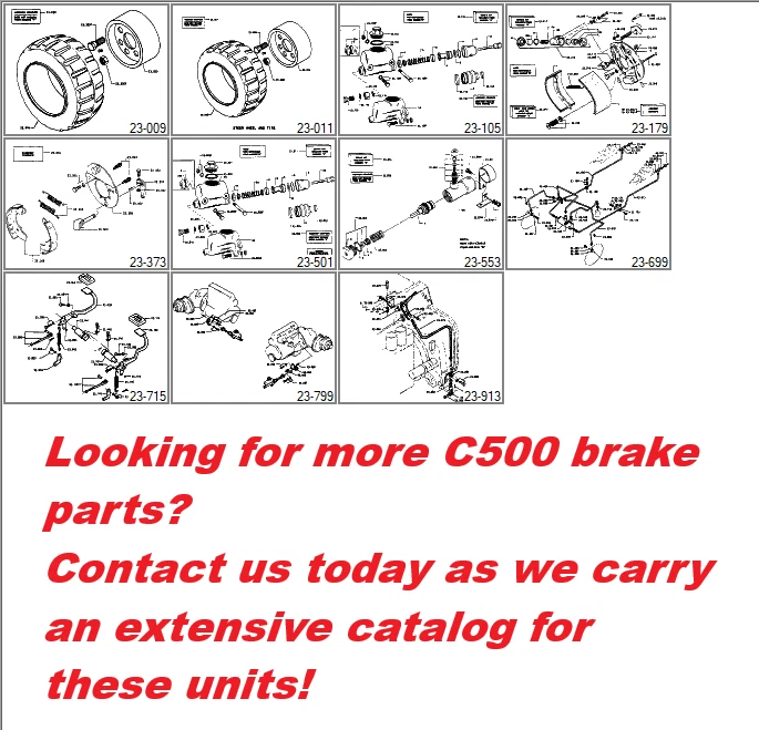 Cilindro maestro de freno/pulgadas para carretilla elevadora CLARK #899499 llave #23.150/#23.800 C500 Foto 4 de 4