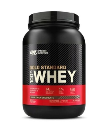 Optimum Nutrition Gold Standard 100% Molkenproteinpulver 900gm 2LB Größe