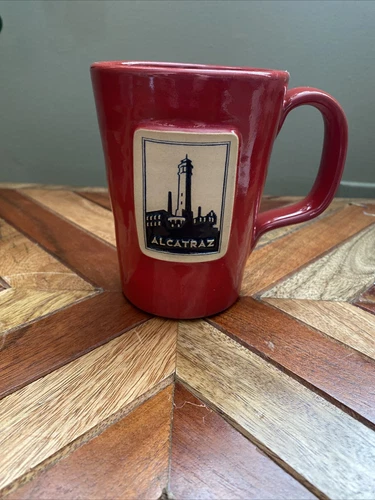 Deneen Pottery Coffee Mug. Alcatraz California San Francisco Island Prison