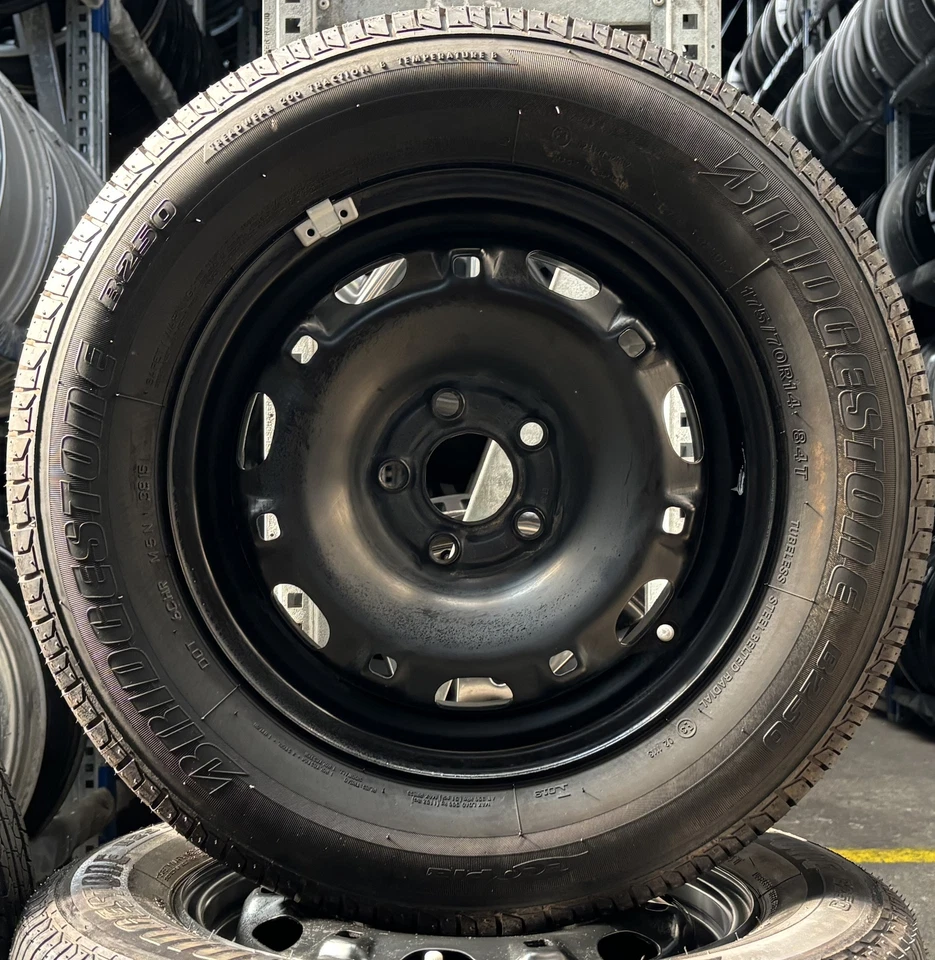 4 Orig VW Sommerräder 175/70 R14 84T VW Polo 6R Cross 6Q0601027AC 1533 - Bild 2 von 3