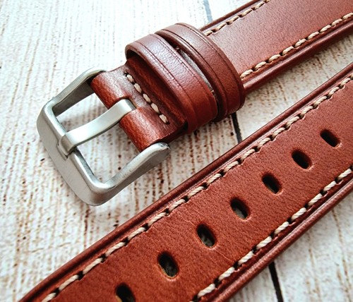 Premium Leather Watch Strap Band Rivet Stud Pilot Flieger Aviator 20 22 24 mm UK - Picture 50 of 71