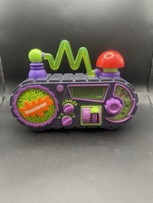 Vintage 1995 Nickelodeon Rise & Slime Alarm Clock AM/FM Radio Tested Works Rare