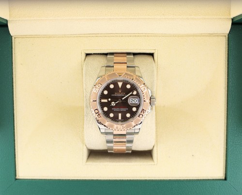 2018 Rolex Yacht-Master 116621 Chocolate Dial TT Oyster Rose No Papers 40mm