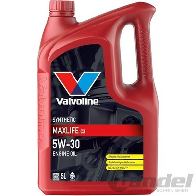 1x5L VALVOLINE MAXLIFE C3 5W30 MOTORÖL passend für BMW LL04 MB 229.51/.31 VW 502