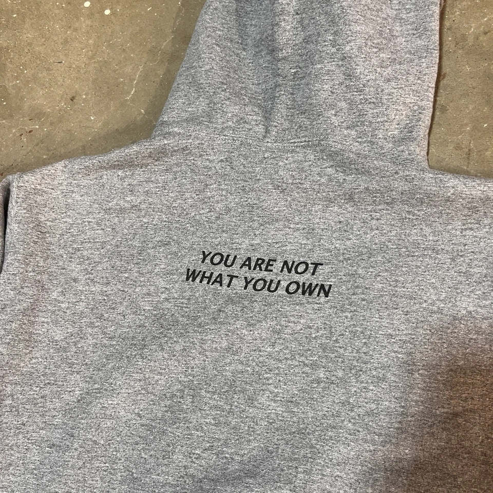 Sudadera con Capucha Y2K Fugazi Punk Rock Band Años 2000 Mediana De Colección Rara Gris Foto 3 de 4