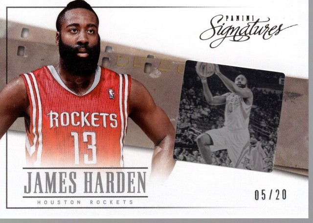 2013-14 Panini Signatures Film Onyx #43 James Harden /20 - BSK