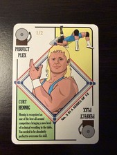WWF Mr Perfect Curt Hennig Serial Numbered #1/2 Perfect Plex 2021 Kevin Gust 