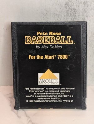 Pete Rose Baseball Atari 7800 Authentic Cartridge Only