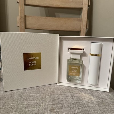 Tom Ford White Suede Eau De Parfum 1.7oz + .34oz Gift Set For Her Travel