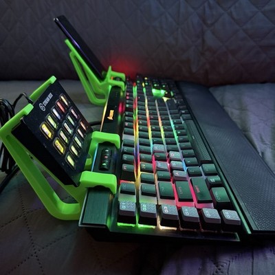 Corsair K95 Keyboard Mount Adapters Stream Deck Phone Tablet Holder (Pair)