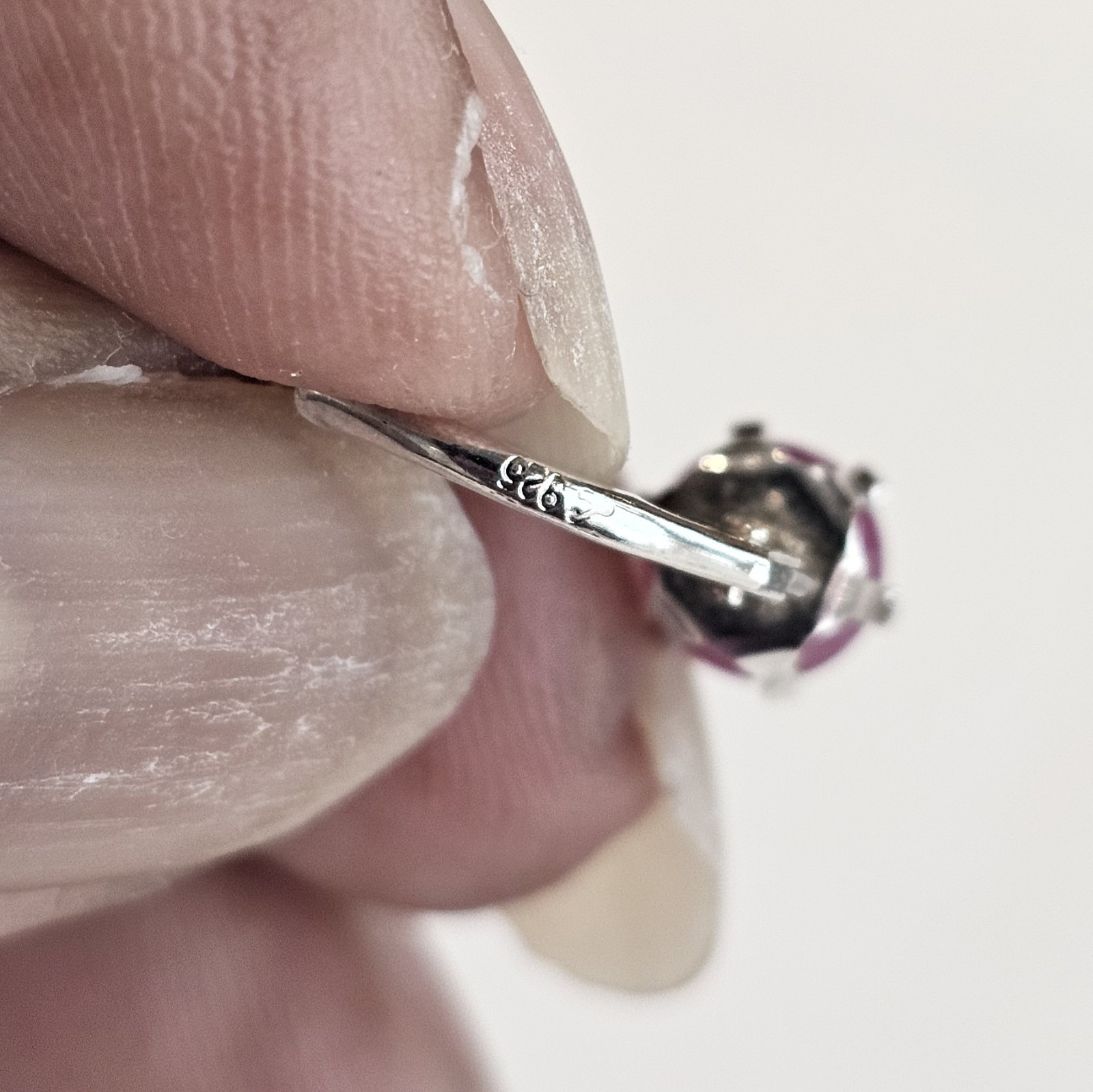 925 Ruby Leverback Earrings (E376) - image 6