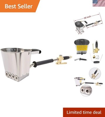 Efficient Pneumatic Cement Sprayer Gun with 4 Nozzles - Ideal for DIY Projects