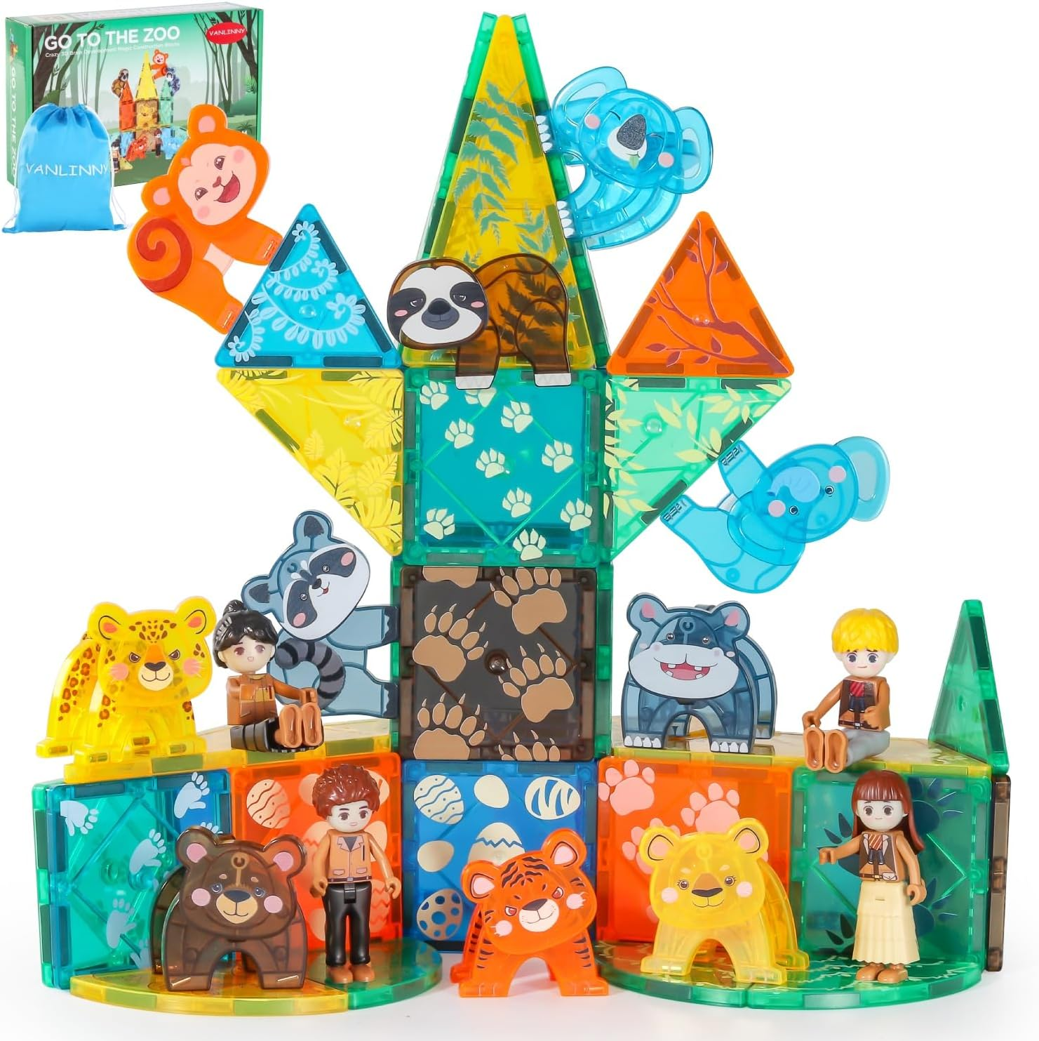 Magnetic Building Blocks for Kids Ages 3-8 - 3D Creative STEM Toys