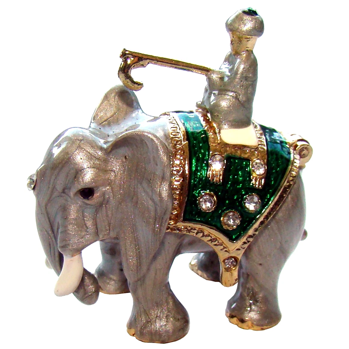 Lot De 2 Statues Mr & Mrs Elephants Amoureux - Figurine Résine Élégante, Décoration Couple Argentée