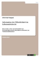 Information Der ÖFfentlichkeit Im Lebensmittelrecht Ulrich Karl Koepsel