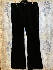 Talbots Women  s Boot Cut Black Velvet Pants, Size 10