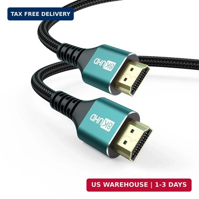 8K HDMI ARC/eARC Cable for Soundbar to TV 10FT, eARC HDMI 2.1 Cable, High Speed