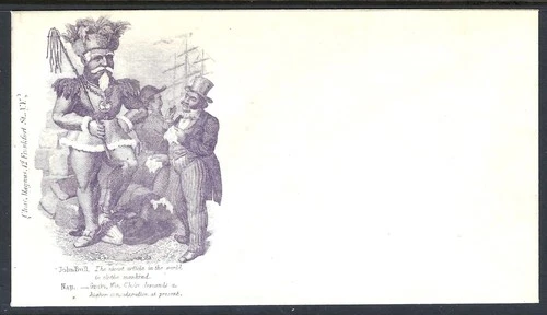 B&D: U.S. Civil War era Charles Magnus cover featuring John Bull, unused