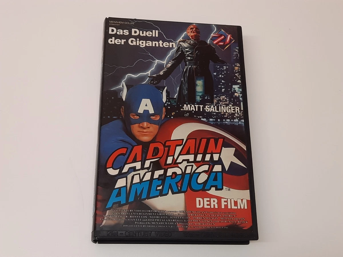 Captain America - Der Film 1990 VHS German PAL Video Hartbox Albert Pyun