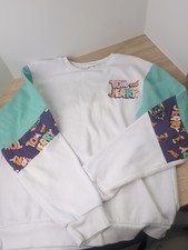 Tom and Jerry Fashion White Sweatshirt