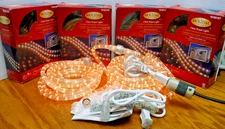Lot of 4 HOLIDAY LIVING 18 ft CLEAR INDOOR/OUTDOOR ROPE LIGHT