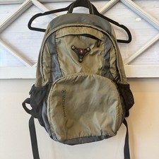 Mochila Victorinox Swiss Army Verde Negra Acolchada Multi Bolsillos