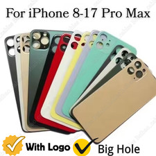 Back Glass replacement Big Hole For iPhoneX 11 12 13 14 15 16 17 XR Rear Cover