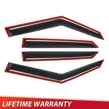 Wind Deflector Fits For Hyundai Venue 2020-2024 4x Black JDM 4Pcs Tape-on