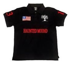 Haunted Mound Black Polo Shirt – Gothic Streetwear