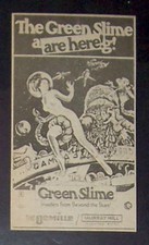 The Green Slime 1969 Japanese Tokusatsu Science Fiction Movie Promo Ad, Advert