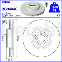 2X Delphi Bremsscheibe BG9484C FüR MERCEDES-BENZ