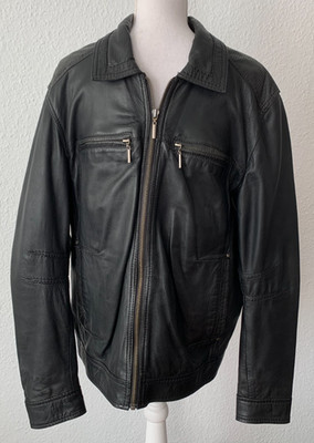 C.Comberti Herren Lederjacke Gr.50 Schwarz