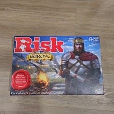 Risk Board Game Europe Edition Medieval  War Strategy Complete