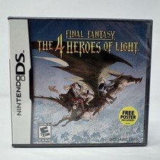 Final Fantasy The 4 Heroes of Light (Nintendo DS) + Poster  NEW Sealed