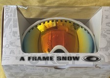 Oakley A Frame Snow Matte White W/ Fire Ski G...