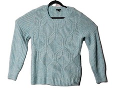 Talbots Sz L Blue/Cream Sweater