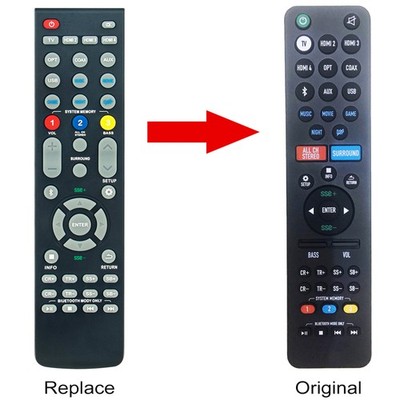 Replacement Remote Control for Nakamichi Shockwafe Ultra 9.2 eARC Soundbar