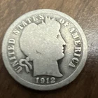 1912 Barber Liberty Head Dime 90% silver Actual coin Worth To Fill A Spot